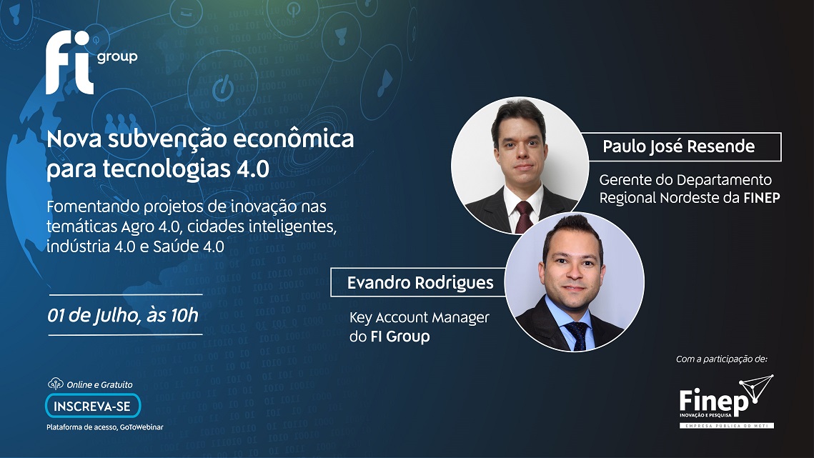 Imagem - 01/07 |Webinar Subvenção Econômica para Tecnologias 4.0