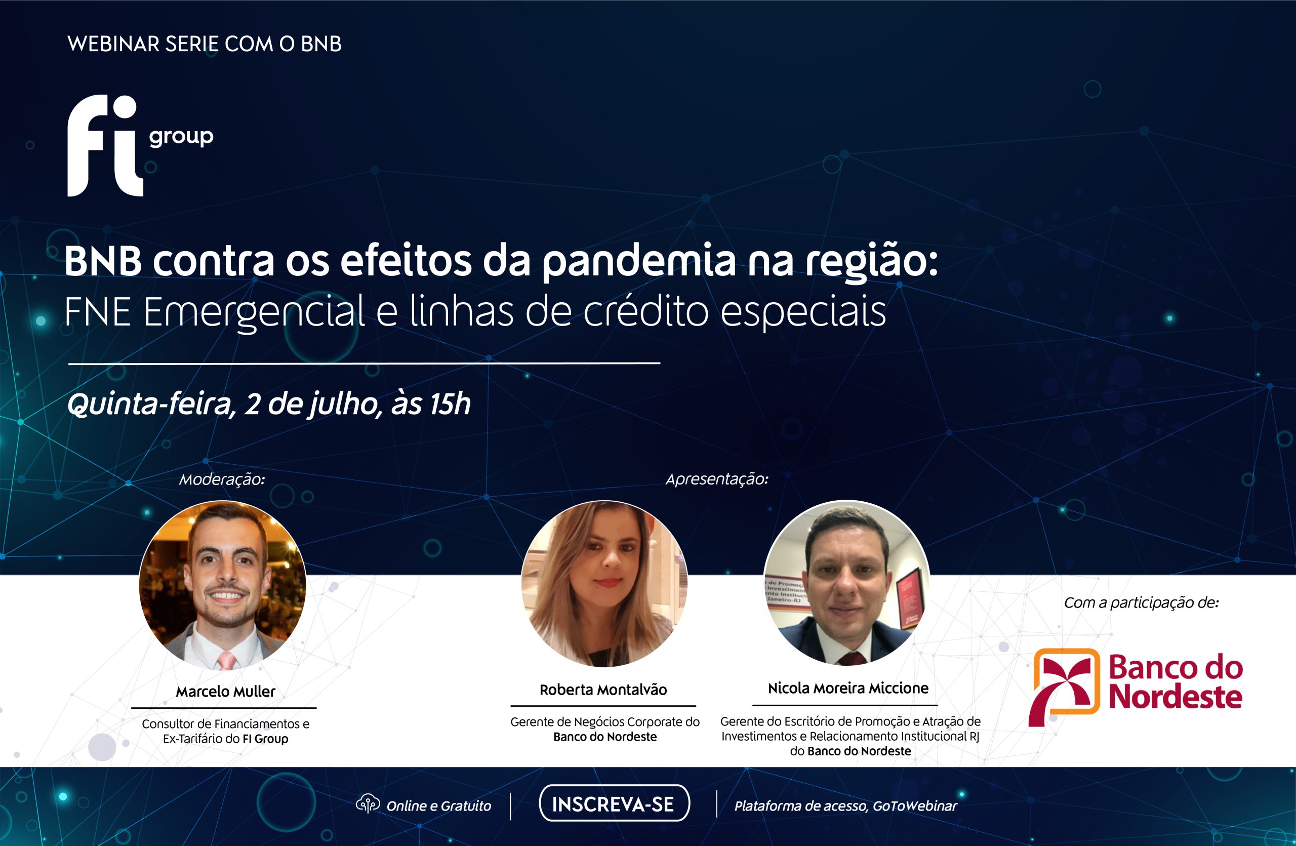 Imagem - 02/07 |Webinar BNB contra os efeitos da pandemia na região