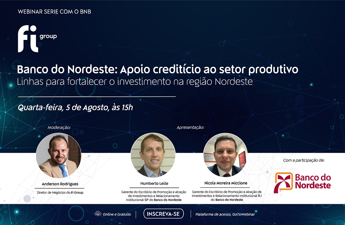 Imagem - 05/08 | Webinar Banco do Nordeste: Apoio creditício ao setor produtivo